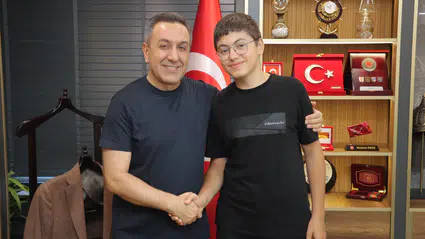 Dere, LGS Türkiye Birincisi Abdullah Can Kaya'ı Ağırladı