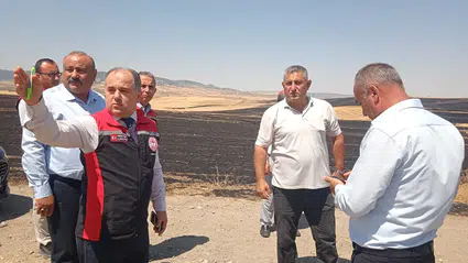 Yangın Mağduru Çiftçilere Destek Ziyareti