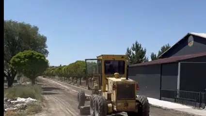 Alaca'da Yol Çalışması Başladı