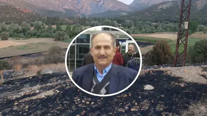 Anız Yangınının Ortasında Kalan Adam Can Verdi