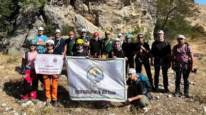 Çorum'da İlk Kez Kaya Tırmanışı Eğitimi Düzenlendi