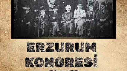İl Milli Eğitimden Erzurum Kongresinin Yıl Dönümü Mesajı
