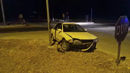 Ehliyetsiz Sürücü Kaza Yaptı