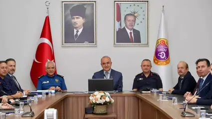 Ordu'da Güvenlik ve Asayiş Değerlendirme Toplantısı gerçekleştirildi