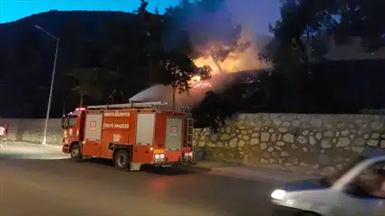 Amasya’da çıkan orman yangını söndürüldü