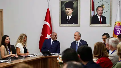 Birleşmiş Milletler ILO Türkiye Ofisi heyetinden Ordu Valisi Erol'a ziyaret