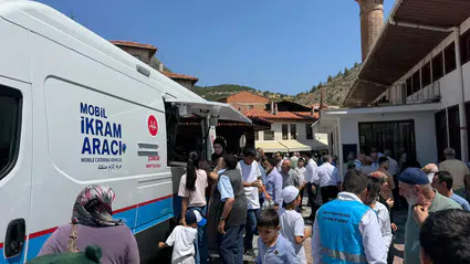 TDV Mobil İkram Aracı İskilip'te Hizmet Verdi