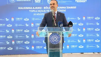 Sanayi ve Teknoloji Bakanı Kacır, Bayburt'ta açılış ve imza töreninde konuştu