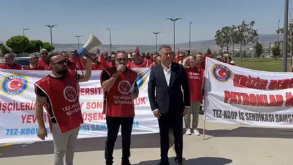 Tahtasız'dan Hitit Üniversitesi İşçilerine Destek