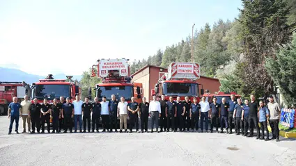 AK Parti Karabük heyetinden orman yangınlarıyla mücadele eden ekiplere ziyaret