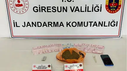 Giresun'da uyuşturucu operasyonunda 1 şüpheli tutuklandı