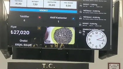 Sezonun İlk Ayçiçeği Borsada Satıldı