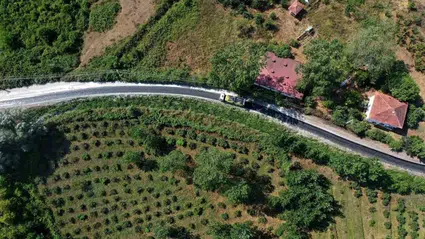 Ordu'da yol çalışması