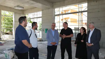 Yeni Baro Binası İnşaatında İnceleme