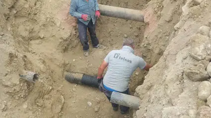 Osmancık'ta Arızalanan Su Hattı Onarıldı