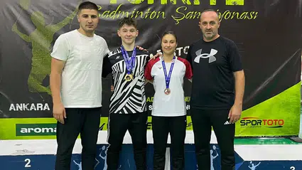 Osmancıklı Badmintoncudan Türkiye Şampiyonasında Çifte Madalya