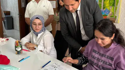 Engelli Eğitim Merkezindeki Kursiyerlere Anlamlı Ziyaret