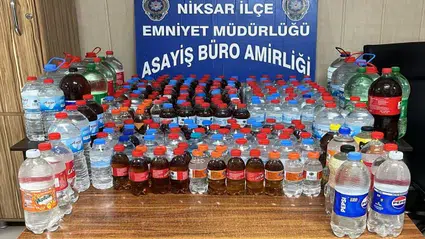 Tokat'ta sahte alkol ele geçirilen operasyonda yakalanan şüpheli tutuklandı