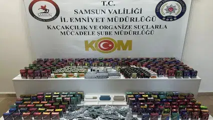Samsun'da gümrük kaçağı elektronik sigara operasyonunda 1 kişi gözaltına alındı