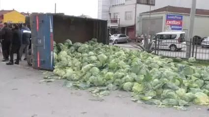 Bafra'da traktörün devrilmesi sonucu 1 kişi yaralandı