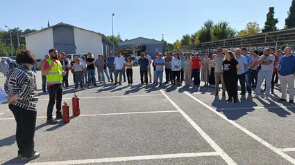 Müdürlük Personeline Yangın Eğitimi Verildi