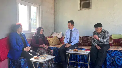 Kaymakam Köksal, Gazileri Evlerinde Ziyaret Etti