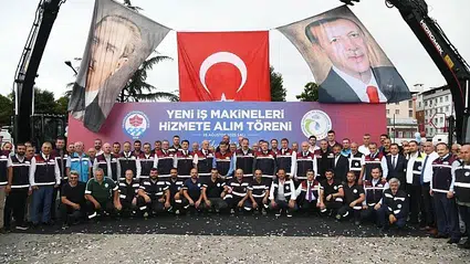 Trabzon Büyükşehir Belediyesince 17 iş makinesi hizmete alındı