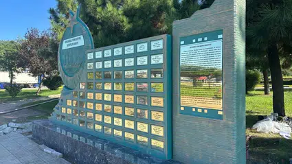 Ertuğrul Fırkateyni'nde şehit olan 71 Trabzonlu askerin anısına anıt yapıldı