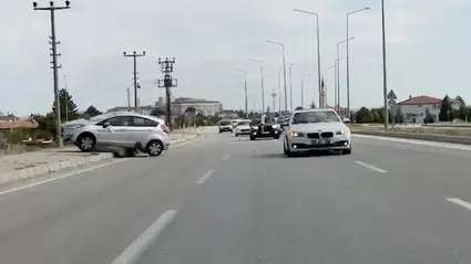 Kazaya, Sürücünün Öne Geçme Çabası Sebep Olmuş