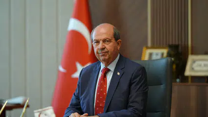KKTC Cumhurbaşkanı Tatar: "Rum tarafının yaklaşımının adı açıktır: Kıbrıs Türkü’nü ekonomik olarak boğma siyaseti"