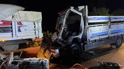 TIR ile Çarpışan Kamyonun Sürücüsü Hayatını Kaybetti