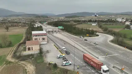 Bolu'da cayrokopterle yapılan trafik denetimlerinde 120 bin 847 lira ceza uygulandı