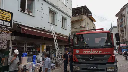 Çarşamba'da bir evde çıkan yangın söndürüldü