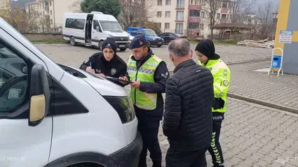 Hanönü'de öğrenci servisleri denetlendi
