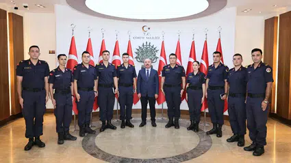Çalgan, Stajyer Subay Öğrencilerini Kabul Etti