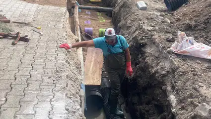 Sungurlu'da Altyapı Çalışmaları Sürüyor