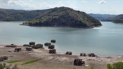 Kızılcapınar Barajı'nda su seviyesi 100 kotun altına indi
