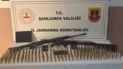 Şanlıurfa’da ruhsatsız silahlar ve mühimmat ele geçirildi