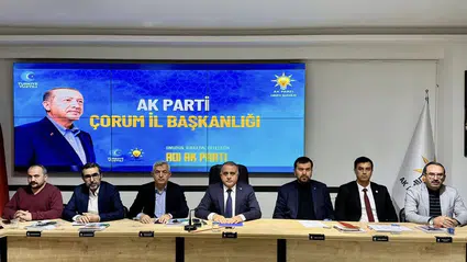 AK Parti Çorum İl Başkanlığı Haftalık Yol Haritasını Belirledi