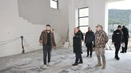 Vali Çalgan Modern Tesislerin İnşaatını İnceledi