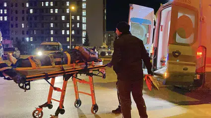 Motokurye Yola Savruldu