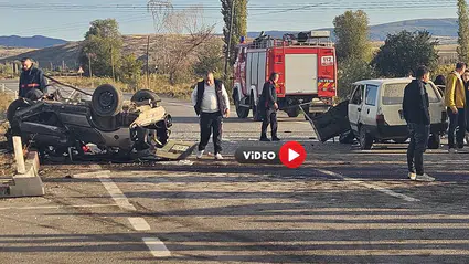 İki Otomobilin Çarpışması Sonucu 7 Kişi Yaralandı