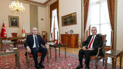 Ahlatcı, Numan Kurtulmuş ile Görüştü