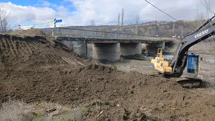 Yıkılan Köprü Yerine Portatif Köprü