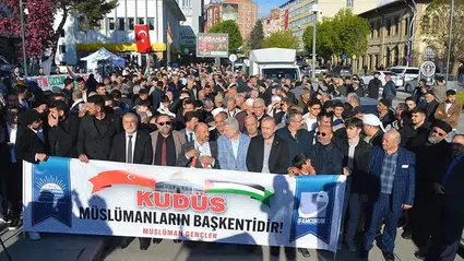 Gazze İçin Tek Yürek Mitingi