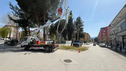 Osmancık'ta Park ve Bahçe Ekiplerinden Bahar Mesaisi