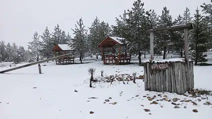 Çorum'un Yüksek Kesimleri Beyaza Büründü