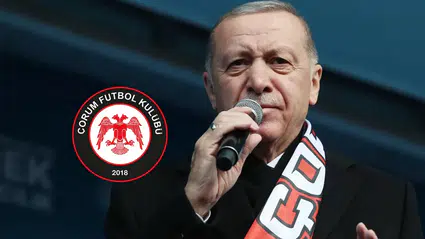 Cumhurbaşkanı Erdoğan’dan, Çorum FK'ye Kutlama