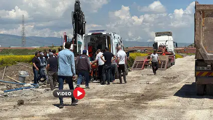 Göçük Altında Kalan İşçiyi Mesai Arkadaşları Böyle Kurtardı
