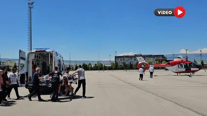 Ambulans Helikopter Balkondan Düşen Çocuk İçin Havalandı